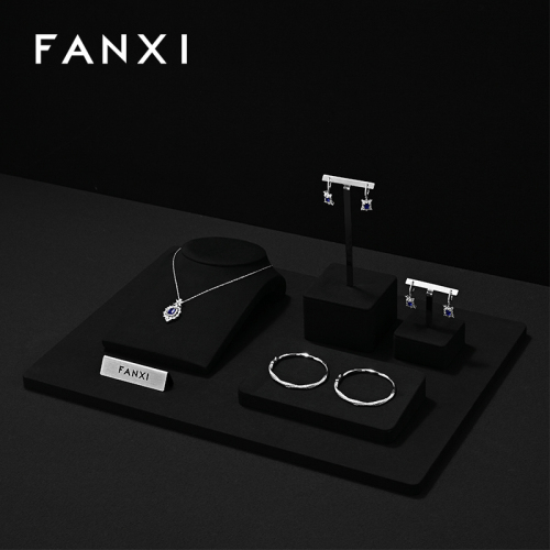 FANXI New arrival Microfiber Jewelry Combination Set