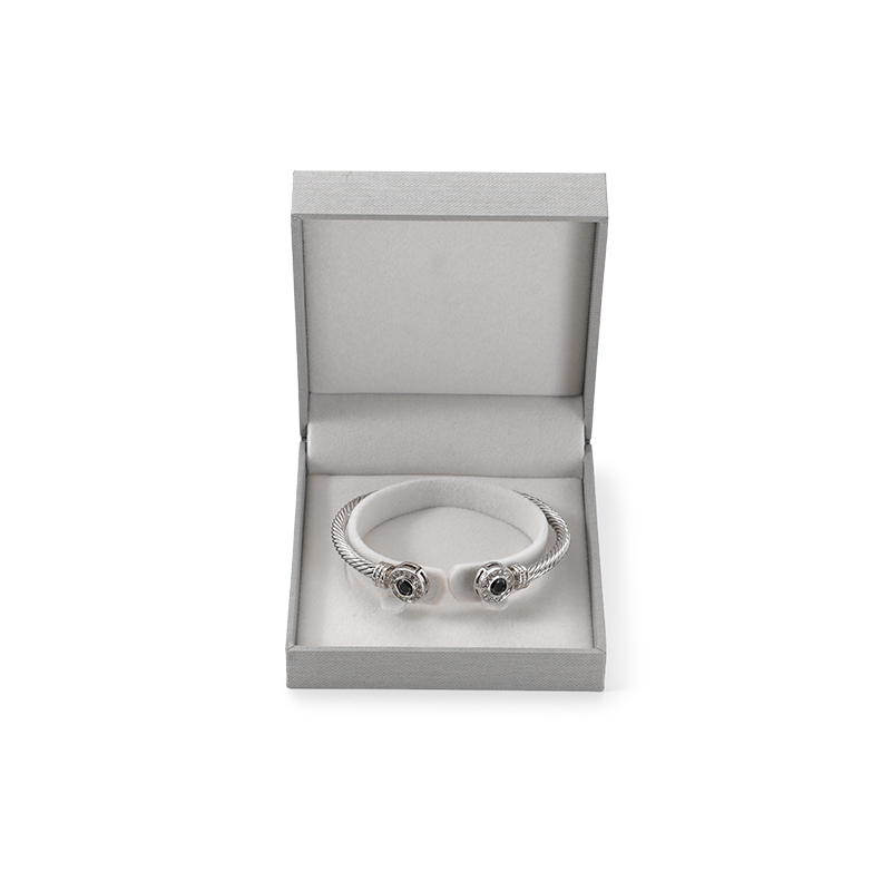 FANXI Custom grey paper velvet bracelet box