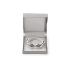 FANXI Custom grey paper velvet bracelet box