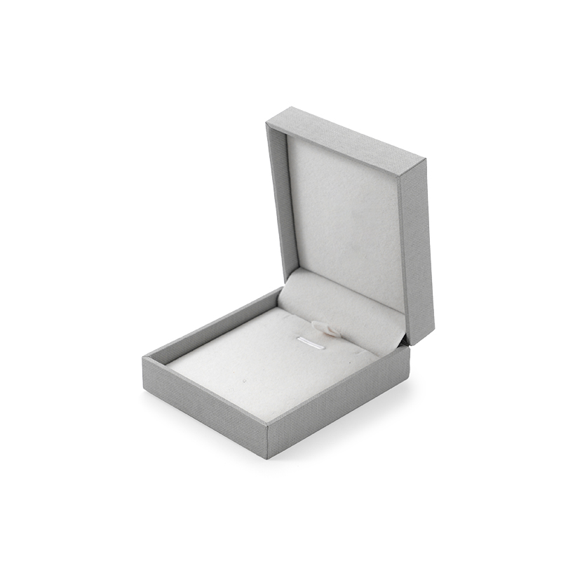 FANXI Custom grey paper velvet pendant box