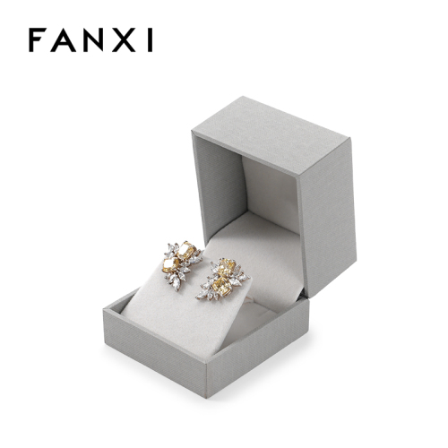 FANXI Custom grey paper velvet ear nail box