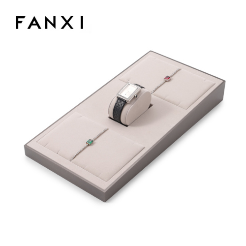 FANXI Custom naked color metal velvet jewelry display set