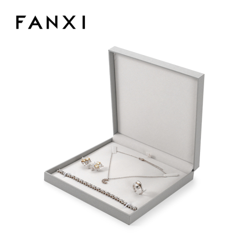 FANXI Custom grey paper velvet large box set