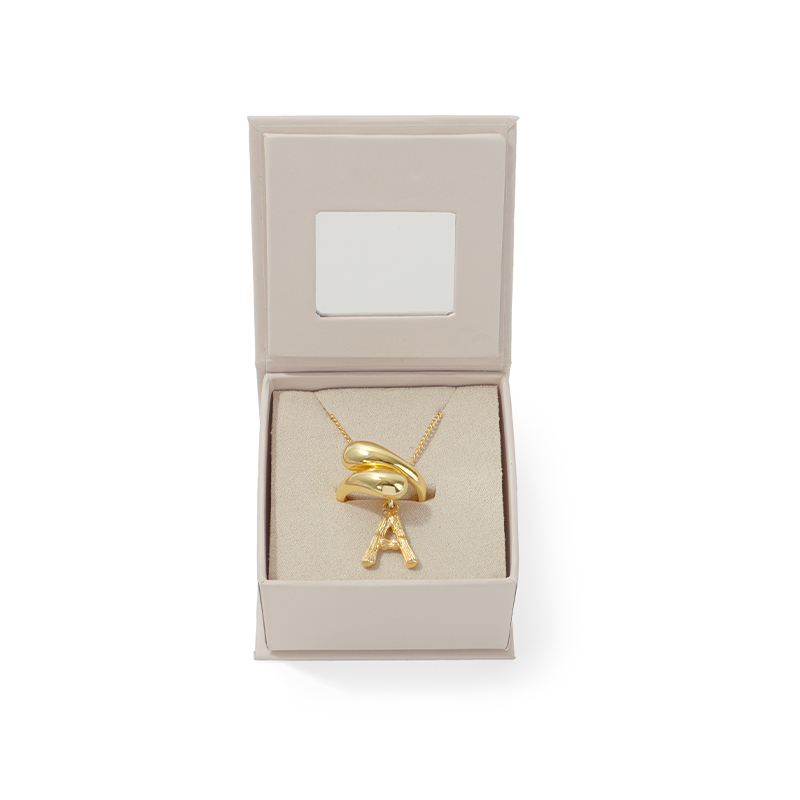 FANXI Custom beige leatherette paper functional box
