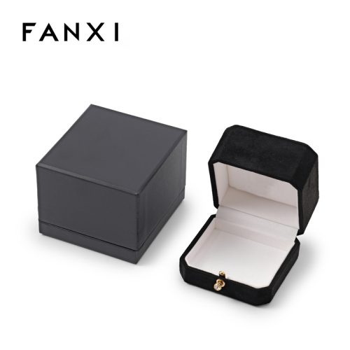 FANXI Custom black suede jewelry box