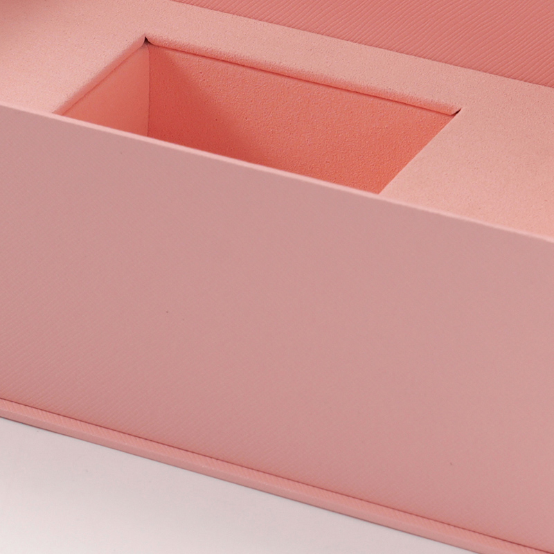 FANXI Custom pink paper microfiber magnetic box