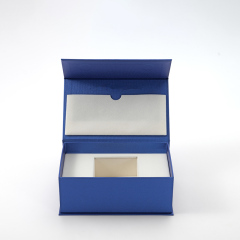 FANXI Custom blue paper microfiber magnetic box