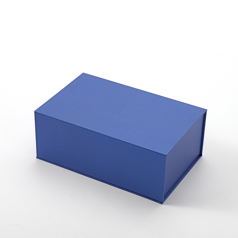 FANXI Custom blue paper microfiber magnetic box