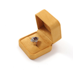 FANXI Custom yellow suede ring box