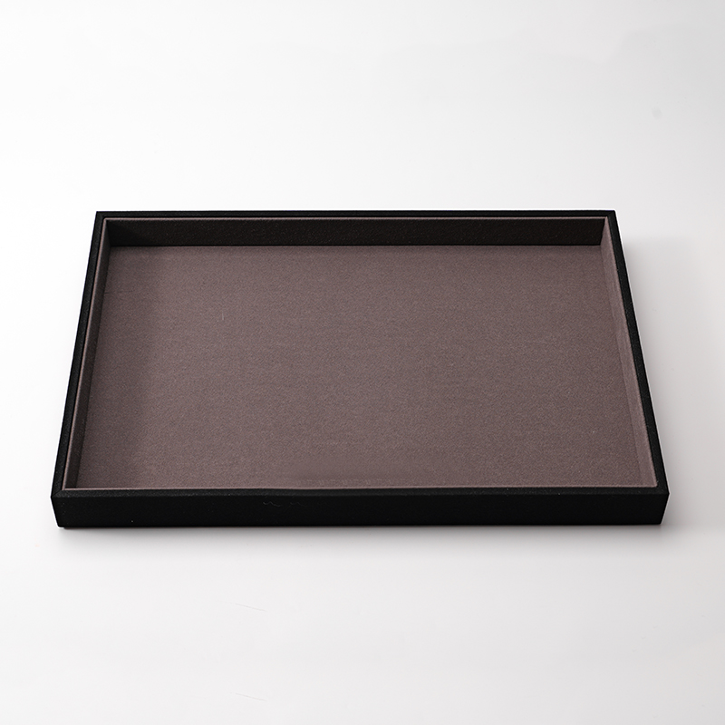FANXI Custom brown microfiber jewelry plate