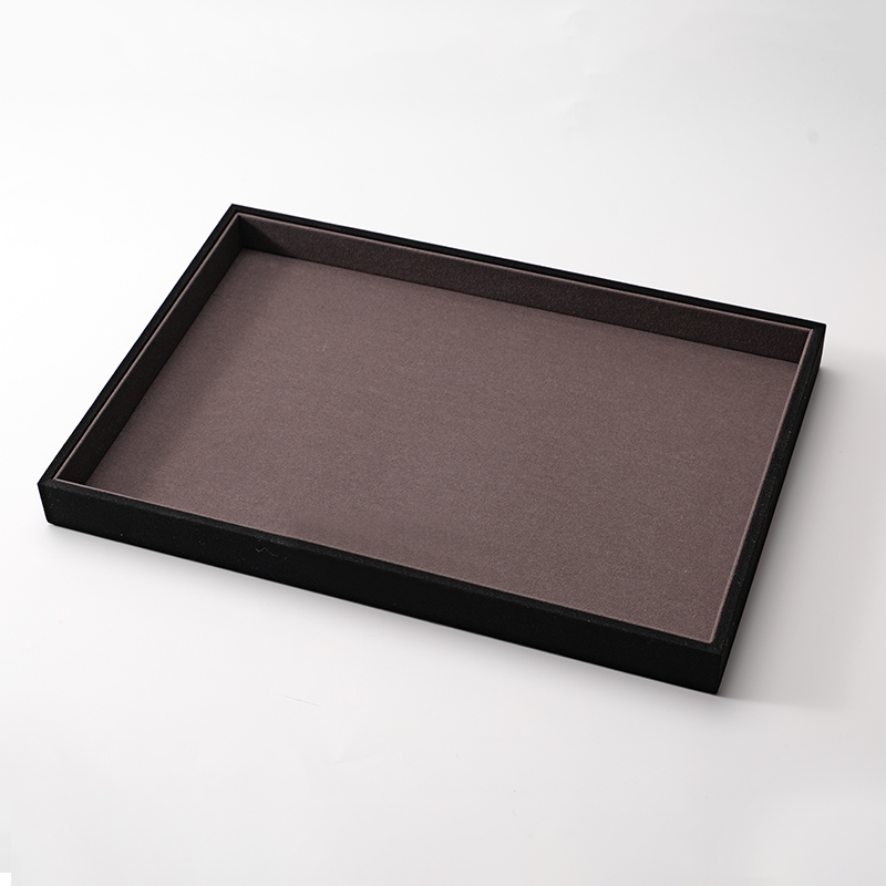 FANXI Custom brown microfiber jewelry plate