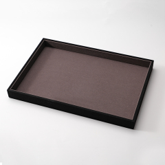 FANXI Custom brown microfiber jewelry plate