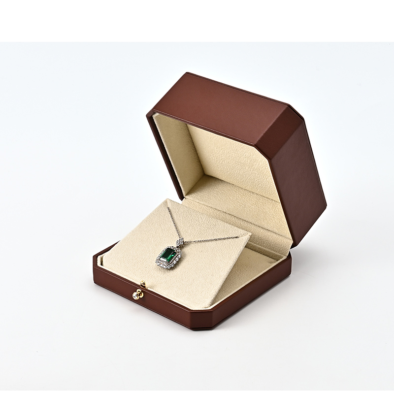 FANXI Custom brown velvet leather jewelry box