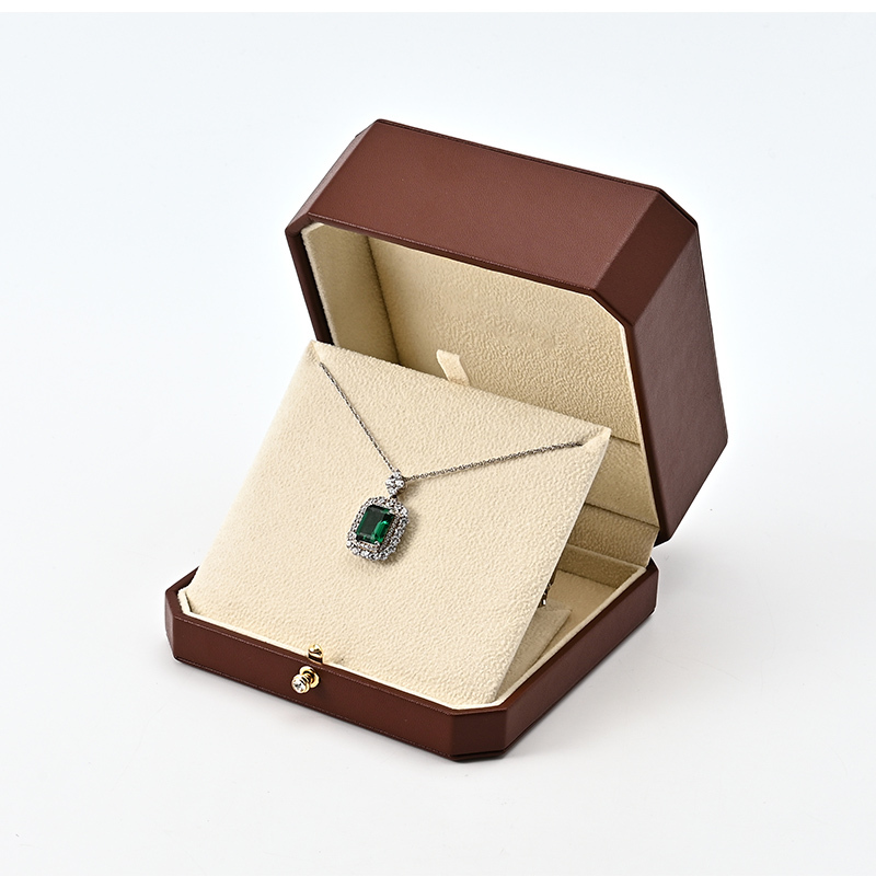 FANXI Custom brown velvet leather jewelry box