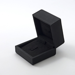 FANXI Custom black leather microfiber jewelry box