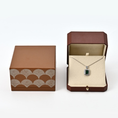 FANXI Custom brown velvet leather jewelry box