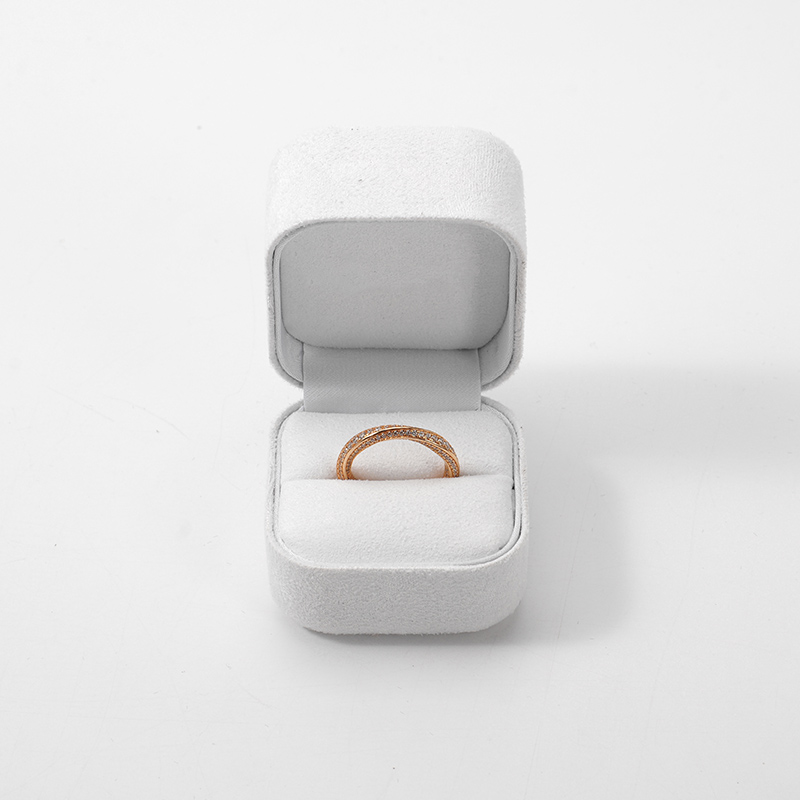 FANXI Custom white Microfber jewelry box