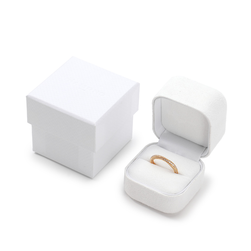 FANXI Custom white Microfber jewelry box