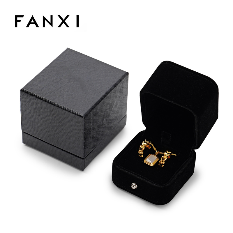 FANXI Custom black velvet jewelry box