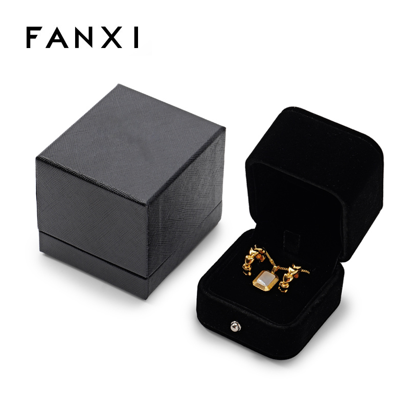 FANXI Custom black velvet jewelry box