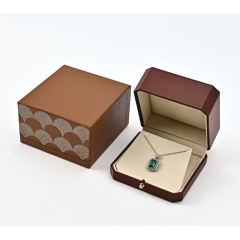FANXI Custom brown velvet leather jewelry box