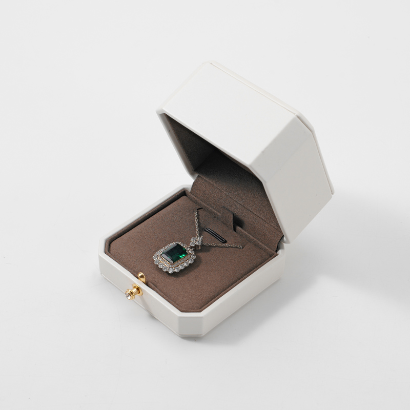 FANXI Custom white leatherette paper jewelry box