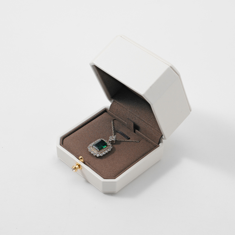FANXI Custom white leatherette paper jewelry box