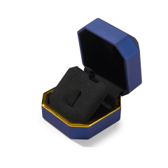FANXI Custom blue painted earring and ring box