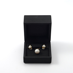 FANXI Custom black leather microfiber jewelry box