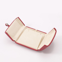 FANXI Custom red suede leather jewelry box