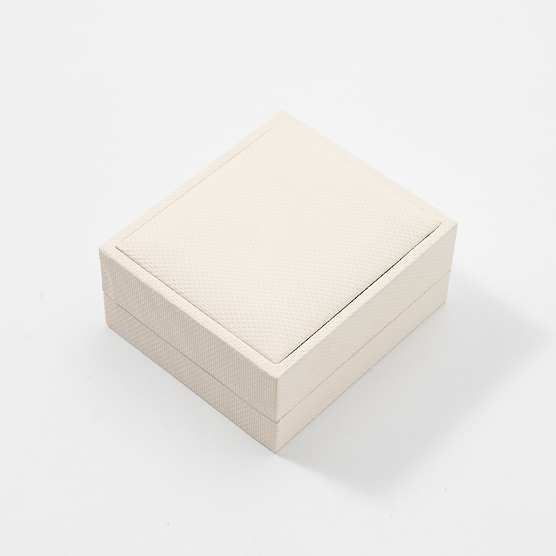 FANXI Custom beige paper microfiber jewelry box