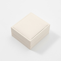 FANXI Custom beige paper microfiber jewelry box