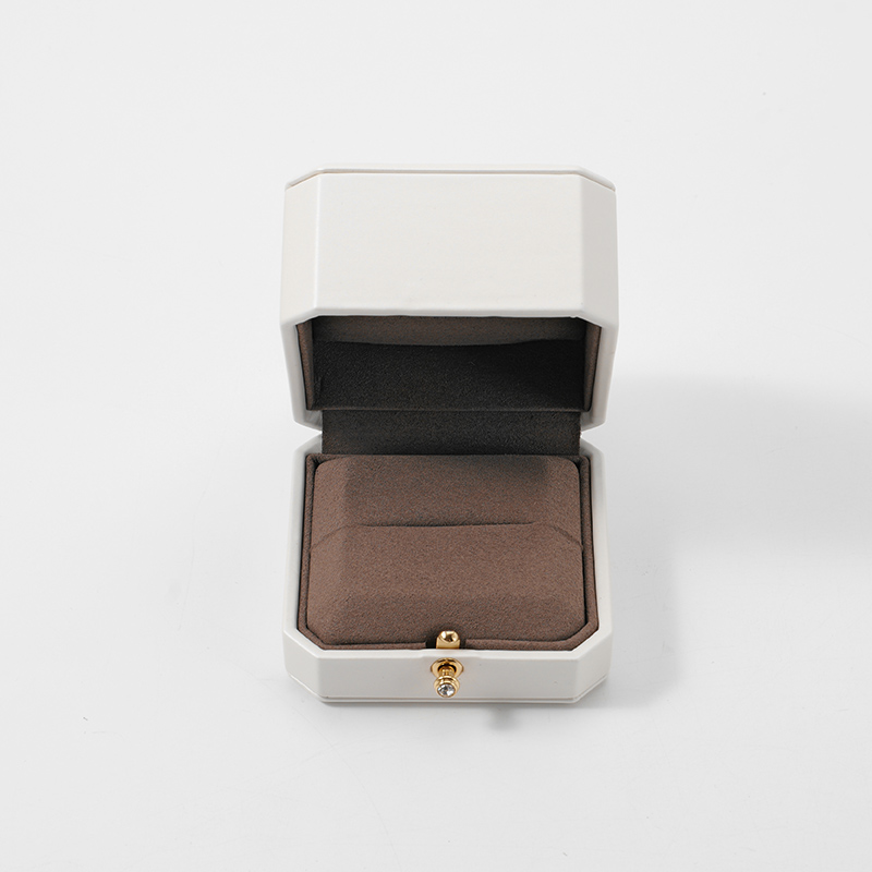 FANXI Custom white leatherette paper jewelry box