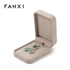 FANXI Custom naked color microfiber jewelry box