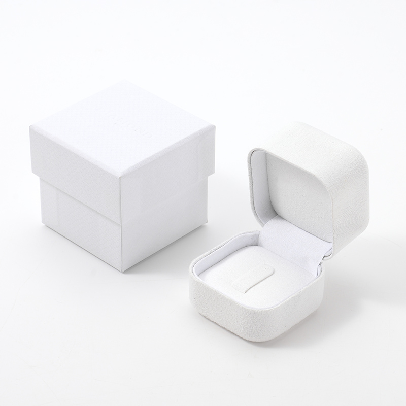 FANXI Custom white Microfber jewelry box