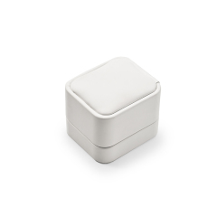 FANXI Custom white pu leather ring box