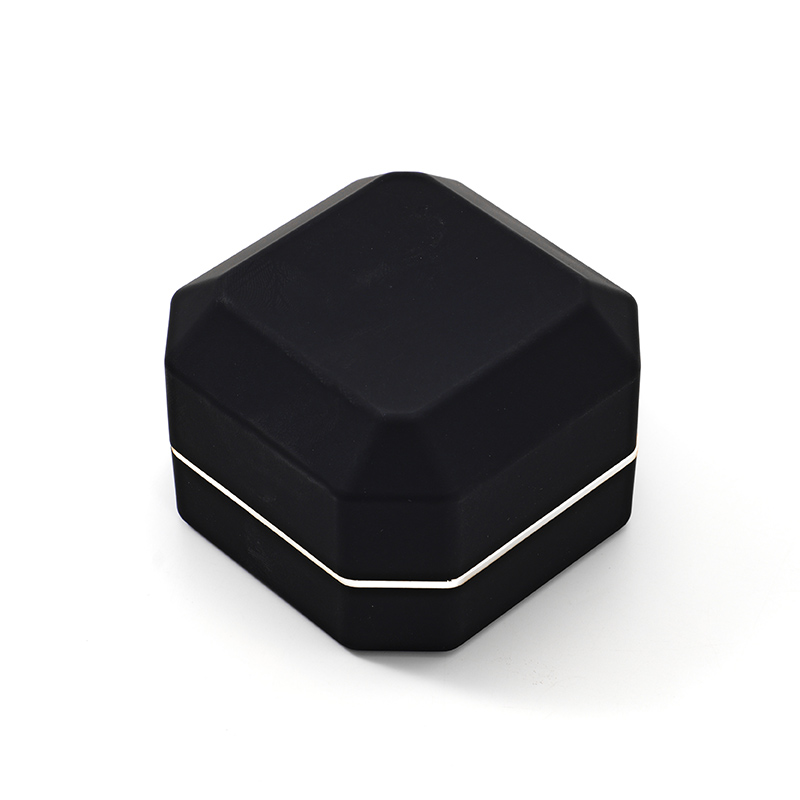 FANXI Custom black painting velvet jewelry box