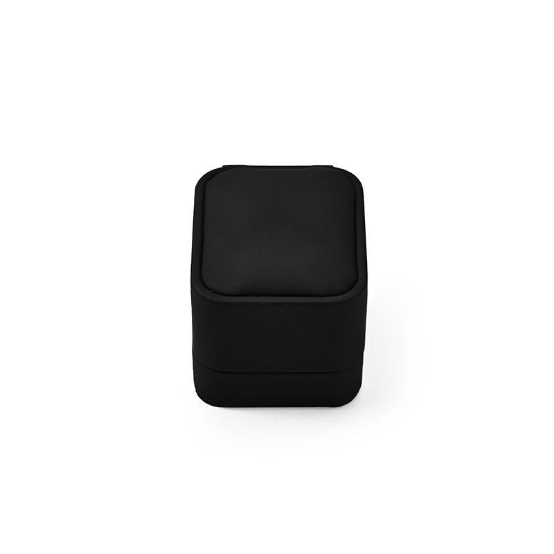 FANXI Custom black leather microfiber ring box
