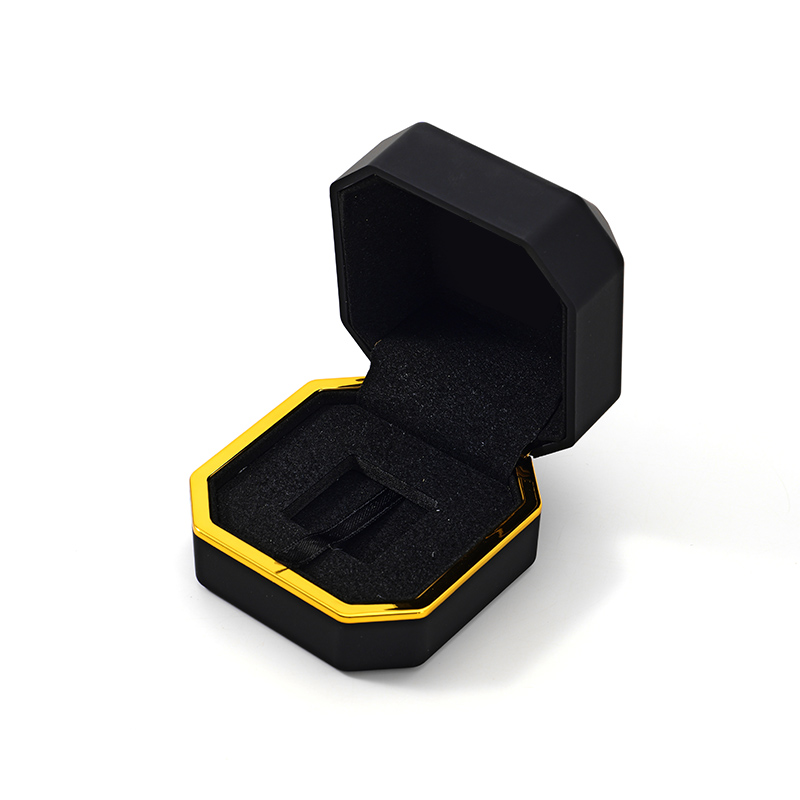 FANXI Custom black painting velvet jewelry box