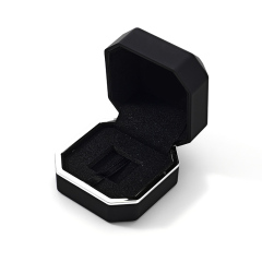 FANXI Custom black painting velvet jewelry box