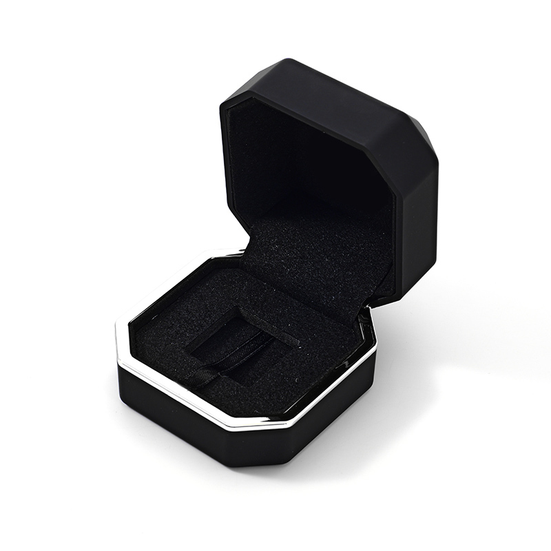 FANXI Custom black painting velvet jewelry box