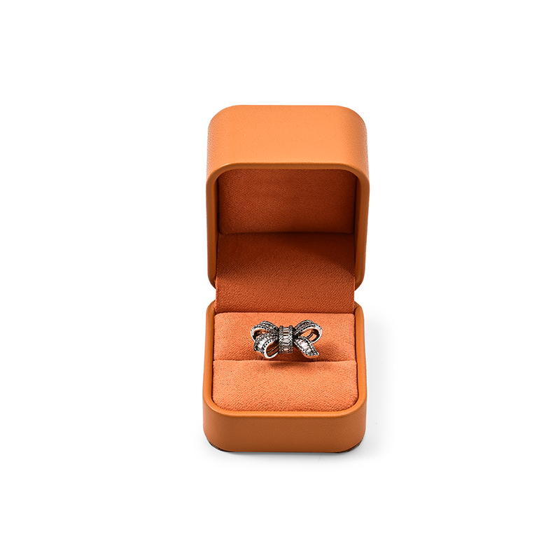 FANXI Custom orange suede ring box