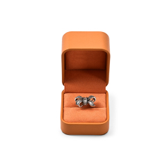 FANXI Custom orange suede ring box