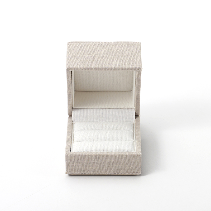 FANXI Custom beige linen jewelry box