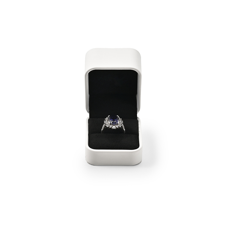 FANXI Custom white pu leather ring box