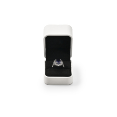 FANXI Custom white pu leather ring box