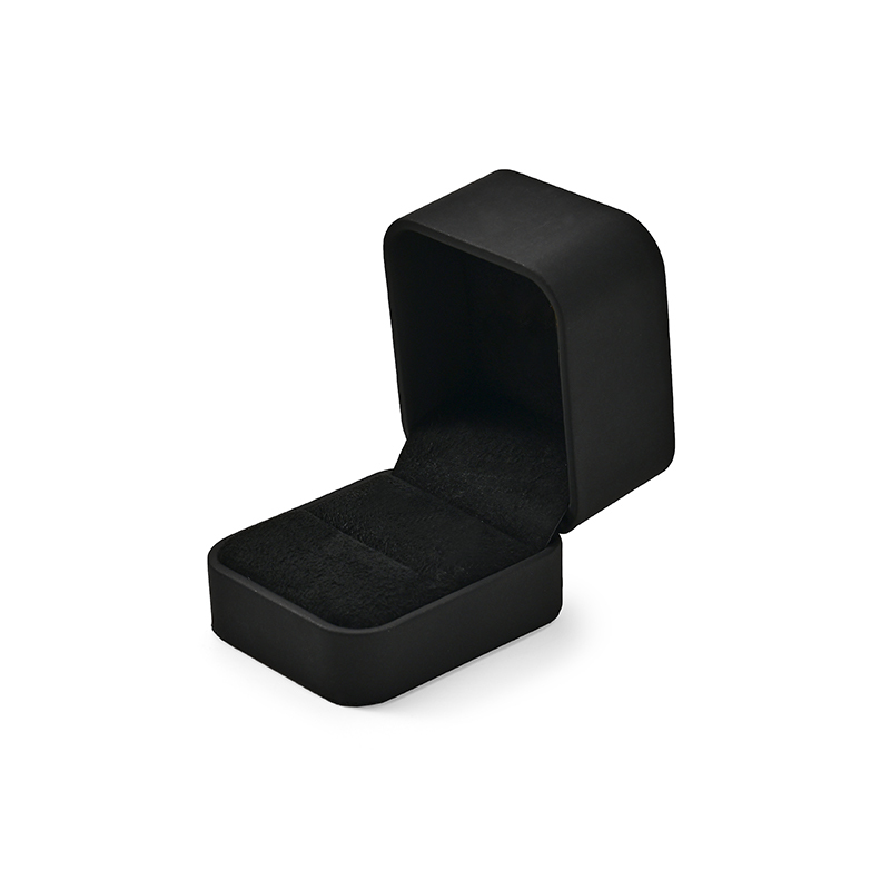 FANXI Custom black leather microfiber ring box