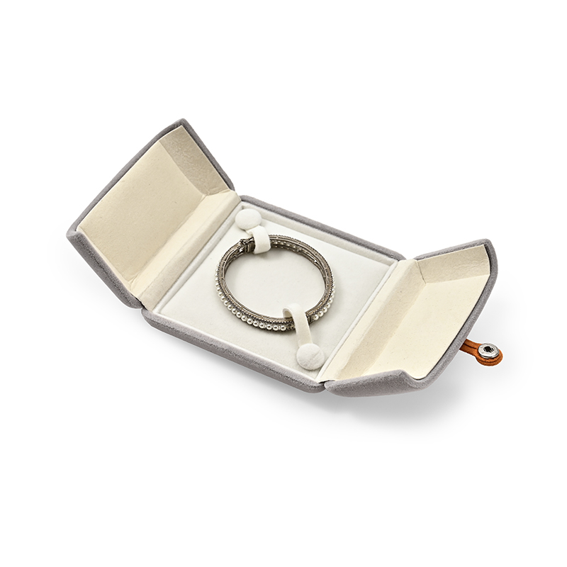 FANXI Custom grey velvet bangle box