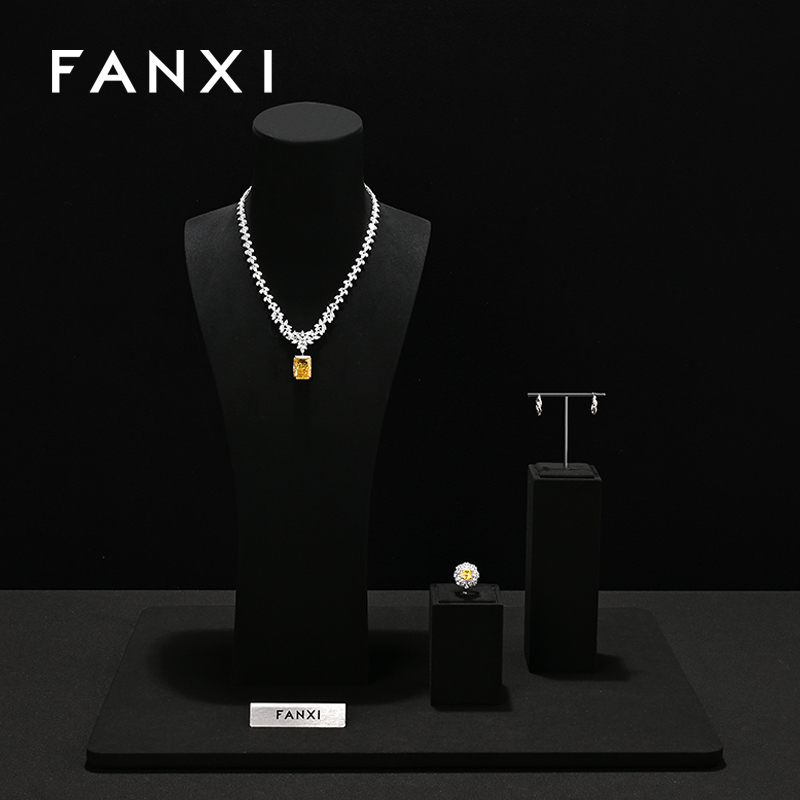 FANXI New arrival Microfiber Jewelry Portrait Stand