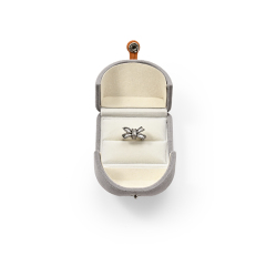 FANXI Custom grey velvet ring box